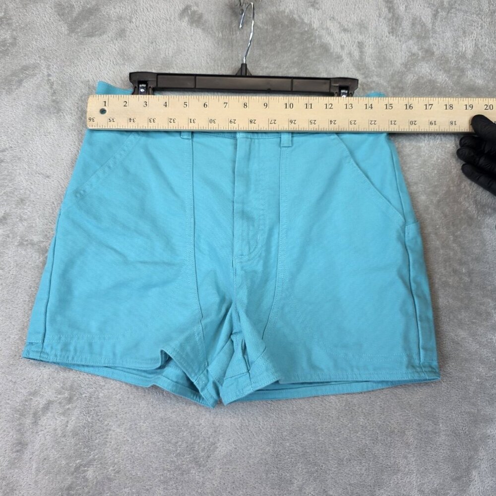 Patagonia Cotton Stand Up Shorts Womens 6 Blue Organic Chino Hiking Casual - Picture 9 of 13